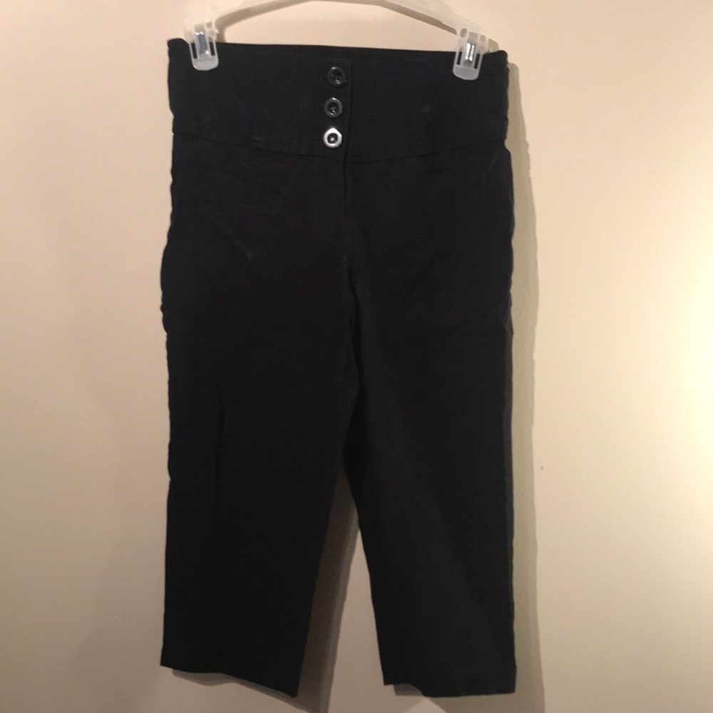 Black dress stretch pants